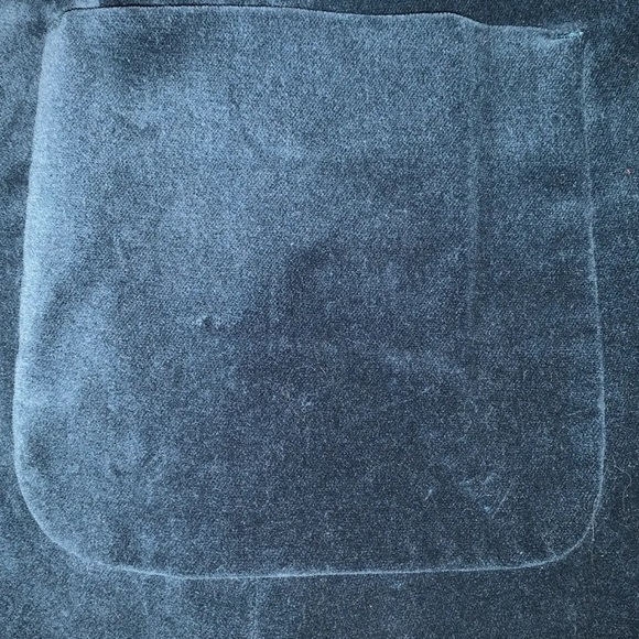 Dark Turquoise Blue Blazer Velour Size 10 - Picture 8 of 12